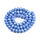 Fiada Cristal Facetado 8mm - Azul Médio Espelhado