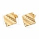 Base Brinco Losango 16mm - Aço Inoxidável 304 Dourado