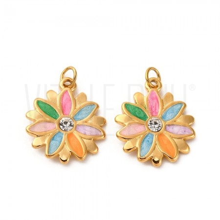 Pendente Flor c/ Brilhante 16x...