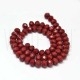 Fiada Cristal Facetado 8mm - VERMELHO ESCURO