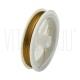 FIO TIGER TAIL 0.45mm - Fio Revestido de Nylon com Núcleo de Aço Inoxidável - DOURADO
