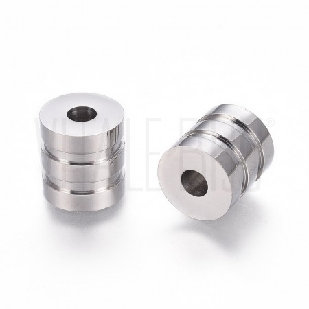 Entremeio/ Separador 10,5 x 10mm Furo: 4mm - Aço Inox