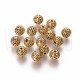 Pack 10 separador/contas 8mm - furo: 1.5mm - Dourado