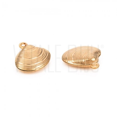 Pendente Concha 14x13mm - Aço inox Dourado