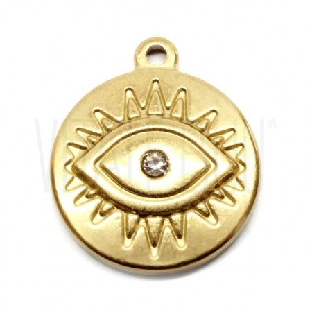  Medalha Olho Turco Dourado 17...