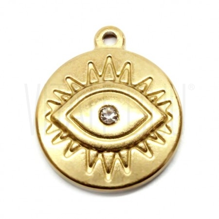  Medalha Olho Turco Dourado 17...