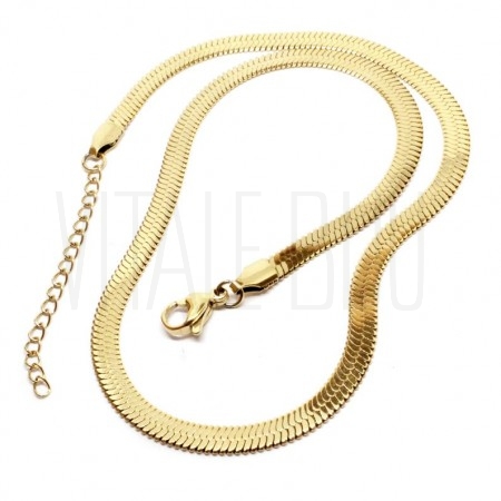 Fio Malha Snake Espalmada 5mm ...