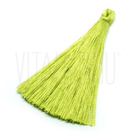 Pompom de seda 65x7mm - VERDE CLARO