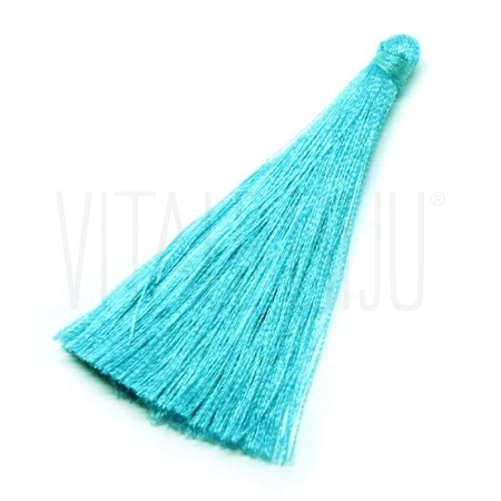 Pompom de seda 65x7mm - AZUL T...