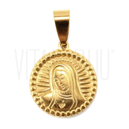 Medalha Nossa Senhora 18mm - a...