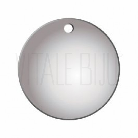 Medalha lisa 25mm - Aço inox (...