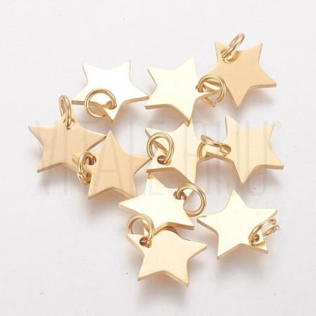 Pendente Estrela 12mm - Aço In...