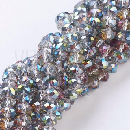 fiada cristal facetado 8mm - A... fiada cristal facetado 8mm - A...