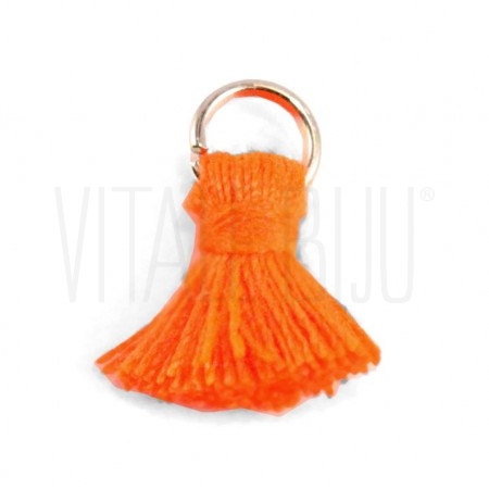 Pompom Linha de Algodão Mini 13mm - Laranja