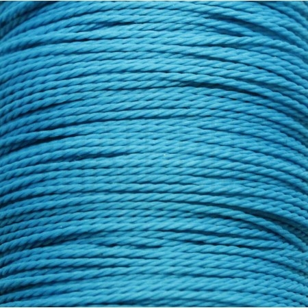 Fio algodão encerado torcido 1mm - AZUL CELESTE