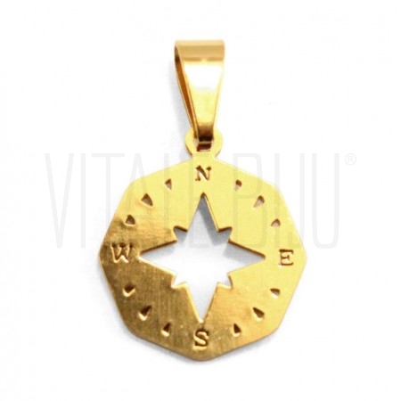 Medalha Rosa dos Ventos 15mm -...