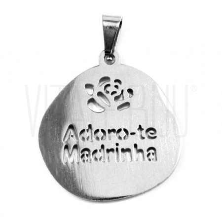 Medalha madrinha 26x24mm (irre...