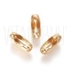 Pack 6 fechos para corrente de bolinha 2mm - Aço Inox Dourado (compatível com corrente de bolinha de 2mm)