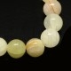 Fiada contas 8mm Pedra JADE MASHAN - AMARELO CLARO MIX