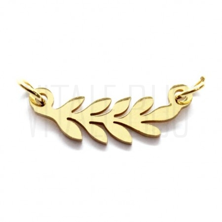 Pendente/entremeio folhas 22x8...