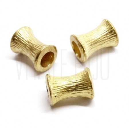 Tubo dourado 10x7mm - Cobre