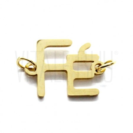 Entremeio Fé 15x11mm  -  Aço i...
