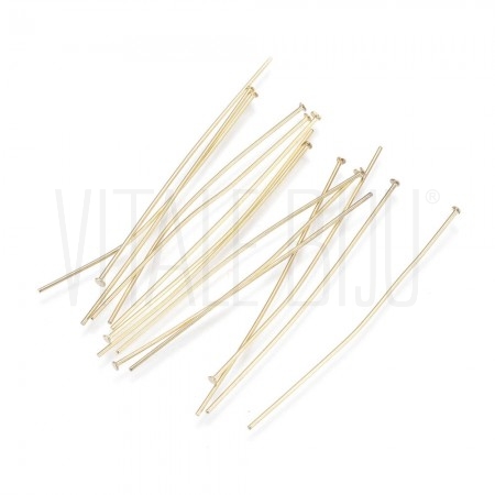 Pack 12 espigões 50mm x 0.7mm espessura (PREGO) - Aço Inox Dourado