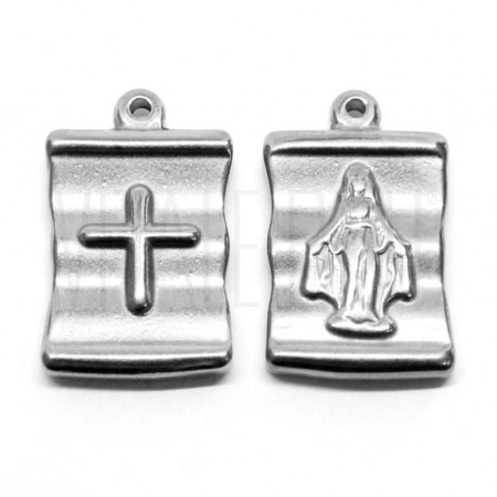 Medalha Nossa Senhora 24x15mm - Aço Inox