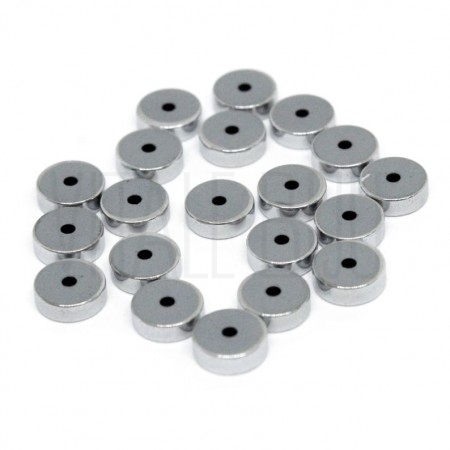 Pack 20 contas hematita 4mm Pr...