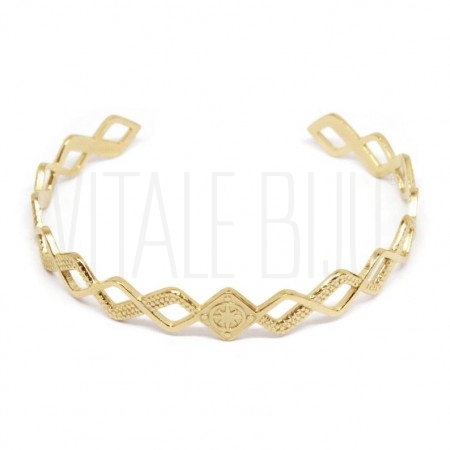 Pulseira coleção boho - Aço inox dourado   ( ajustável) 