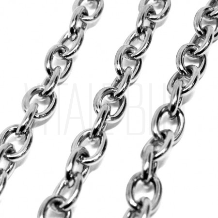 Corrente Elo Oval 6mm - Aço In...