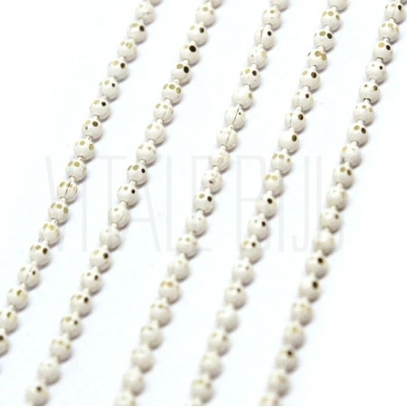 Corrente bolinha 1mm com detal...