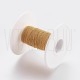 Corrente elo oval torcido 1mm - aço inox dourado