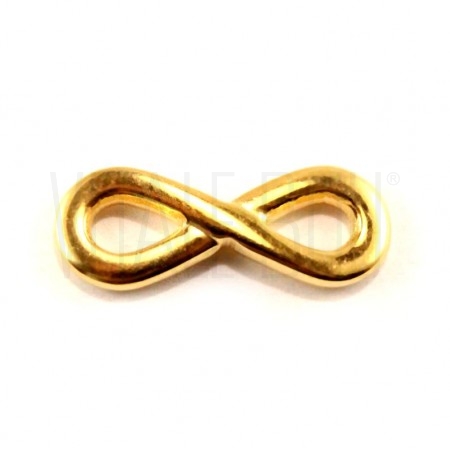 Infinito 17x7mm - dourado aço ...