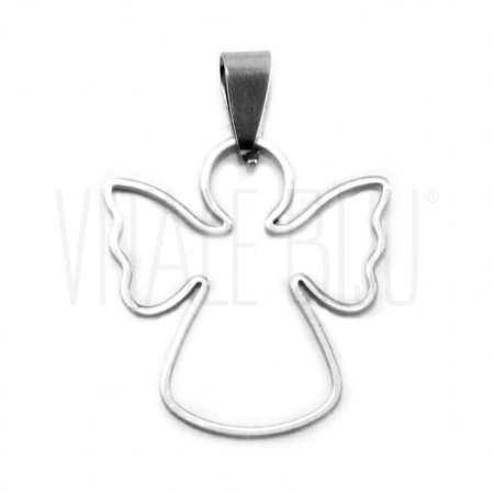 Medalha Anjo Vazado 20x18.5mm - Aço Inox