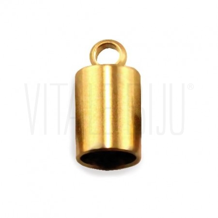 Terminal furo 4mm dourado - aç...