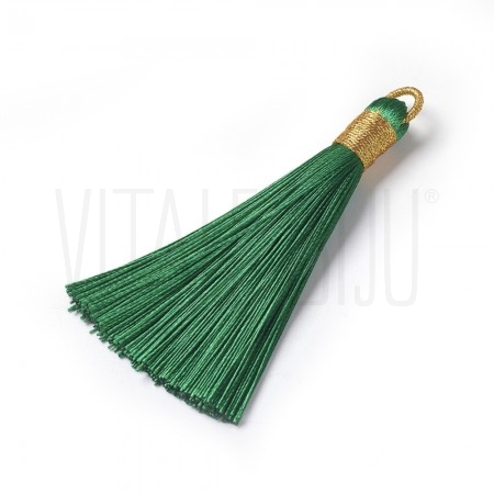 Pompom de Seda 80mm - Verde Re...