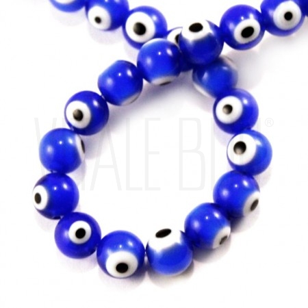 Conta Olho Turco 8mm Azul Escu...