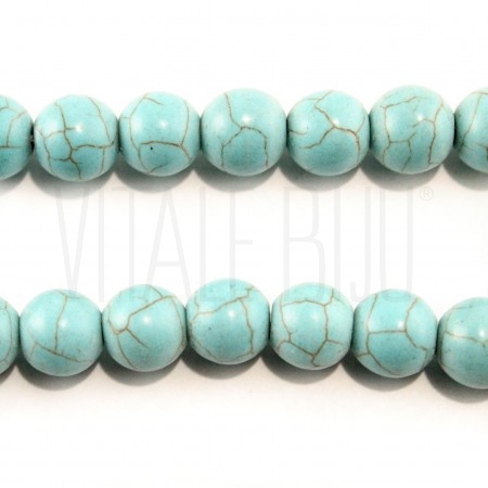 Fiada howlita 10mm - AZUL TURQ...