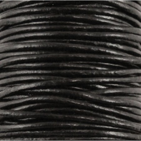 Fio de Cabedal 2mm - PRETO
