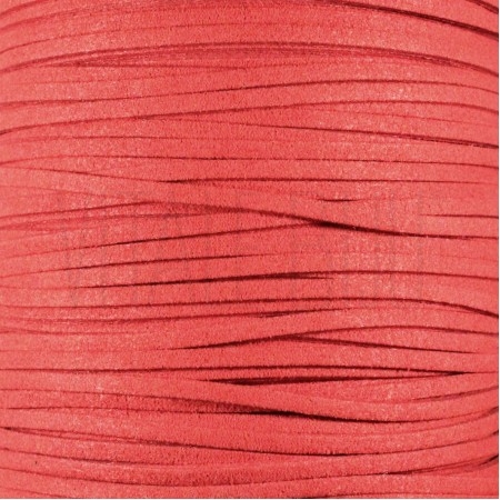 Fio de Camurça 3mm - Vermelho