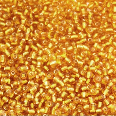 Pack missanga 3mm - Dourado tr...
