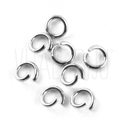 Pack 50 argolas 6mm x 1mm - Aç...