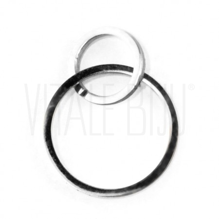 Pendente Dois Círculos 23x16mm...