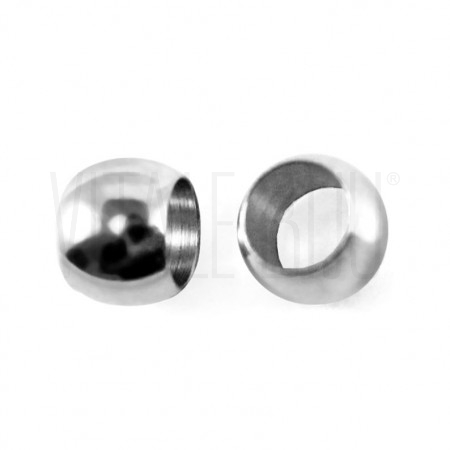 Conta de 8mm furo: 4.5mm - aço inox 