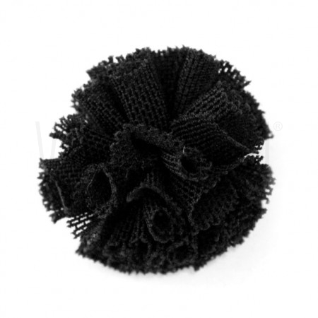 Pompom Bola de Renda 20mm - Preto