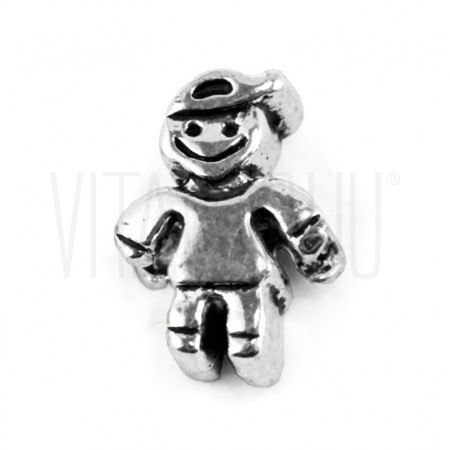 Conta em metal Menino style 5mm