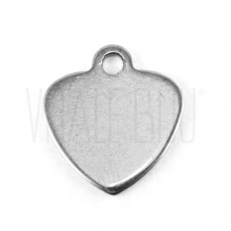 Pendente coração aço inox 12mm...