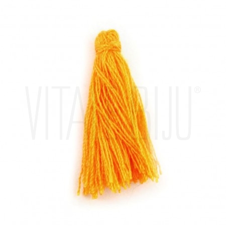 Pompom Linha de Algodão 30mm - Laranja