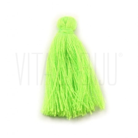 Pompom Linha de Algodão 30mm - Verde Fluor 2